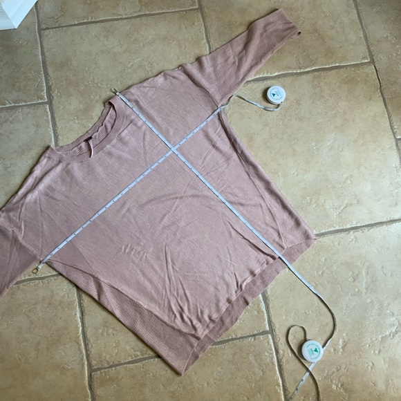 NWOT Blush Pink Oversized Sweater By Poof Sz Medium - Picture 5 of 11